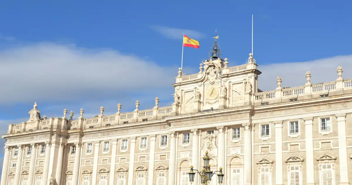Spanish royal palace of madrid